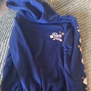 Blue Hoodie with Fun Graphics